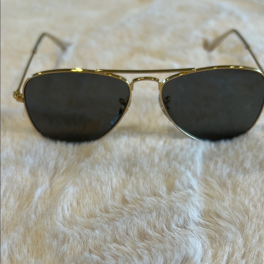 Ray-Ban kids Gold and Black Aviator Sunglasses